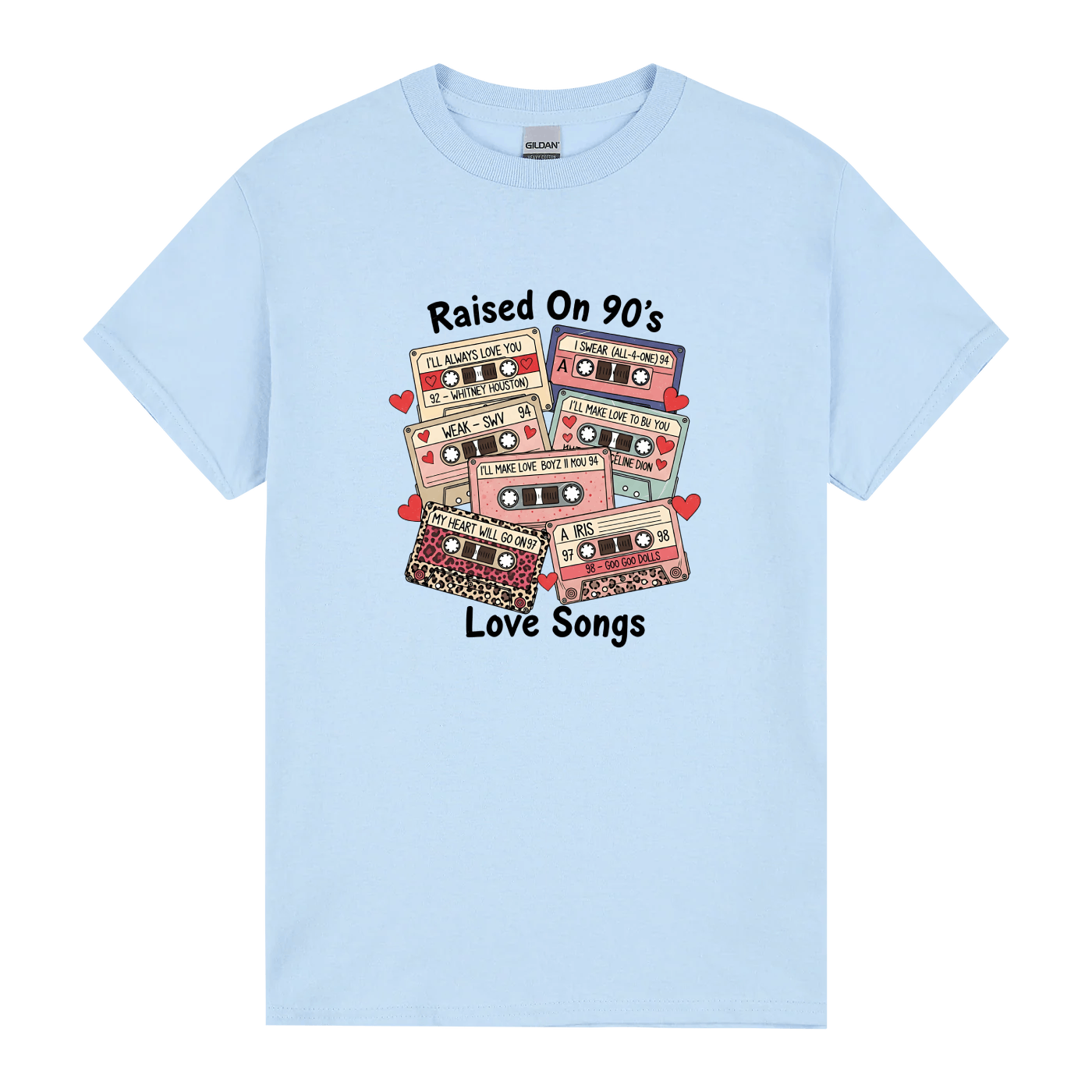 Raised On 90’s Love Songs Tee - Image 2