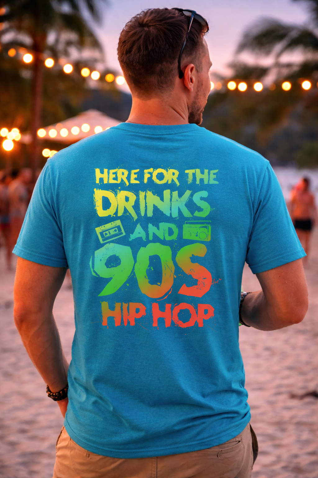 Here For The Drinks & 90s Hip Hop Tee